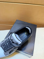 Lazy footrest style shoe upper breathable lace up board shoes