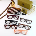 Checkered Frame Retro Glasses