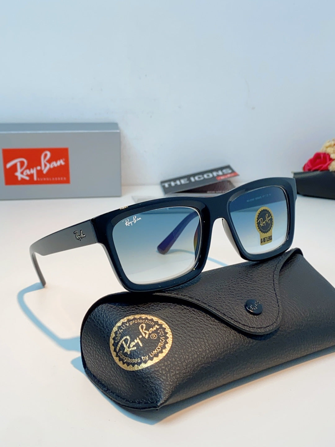 High quality tempered glass sunglasses for men