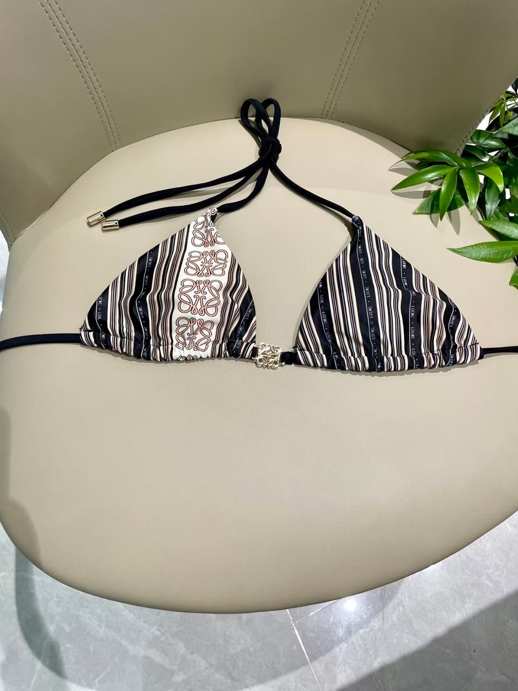 New striped swimsuit