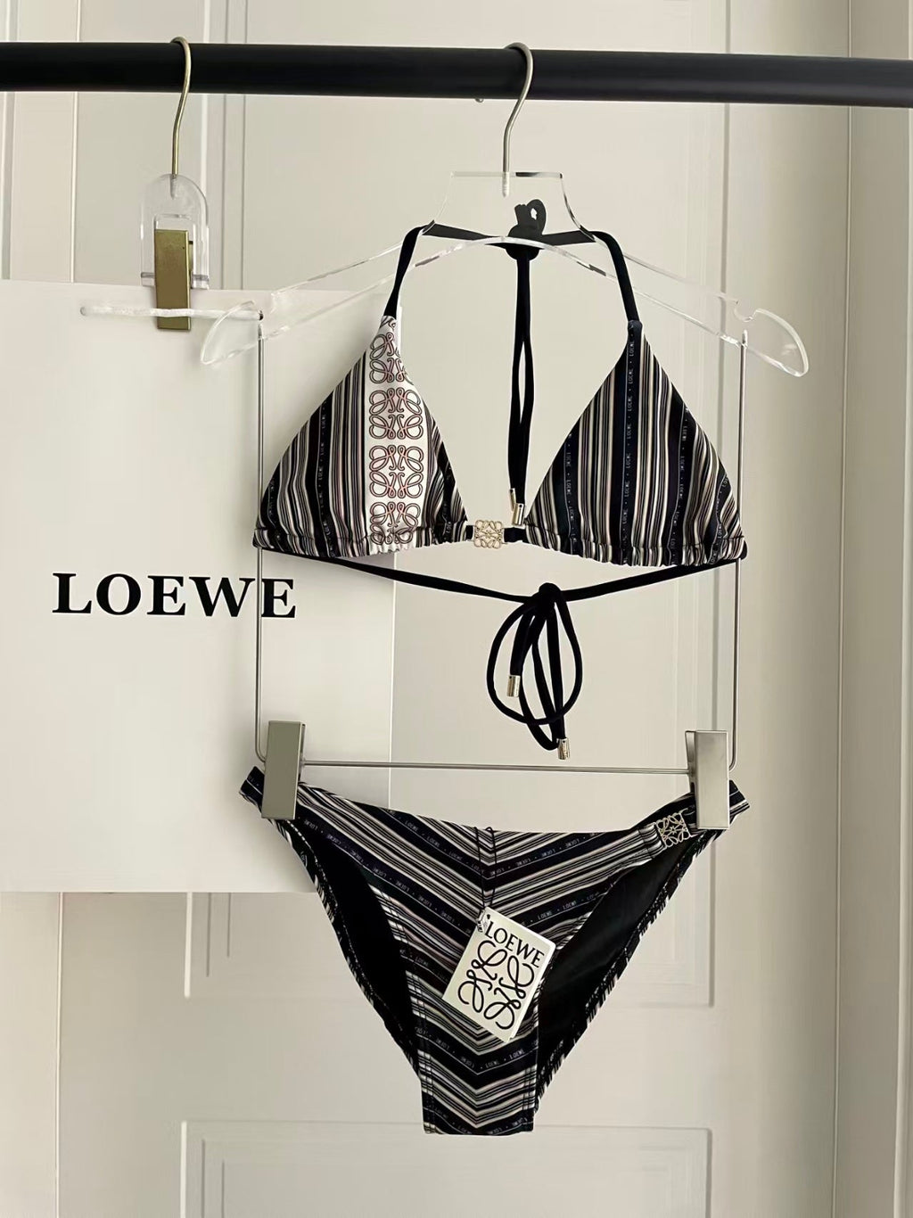 New striped swimsuit