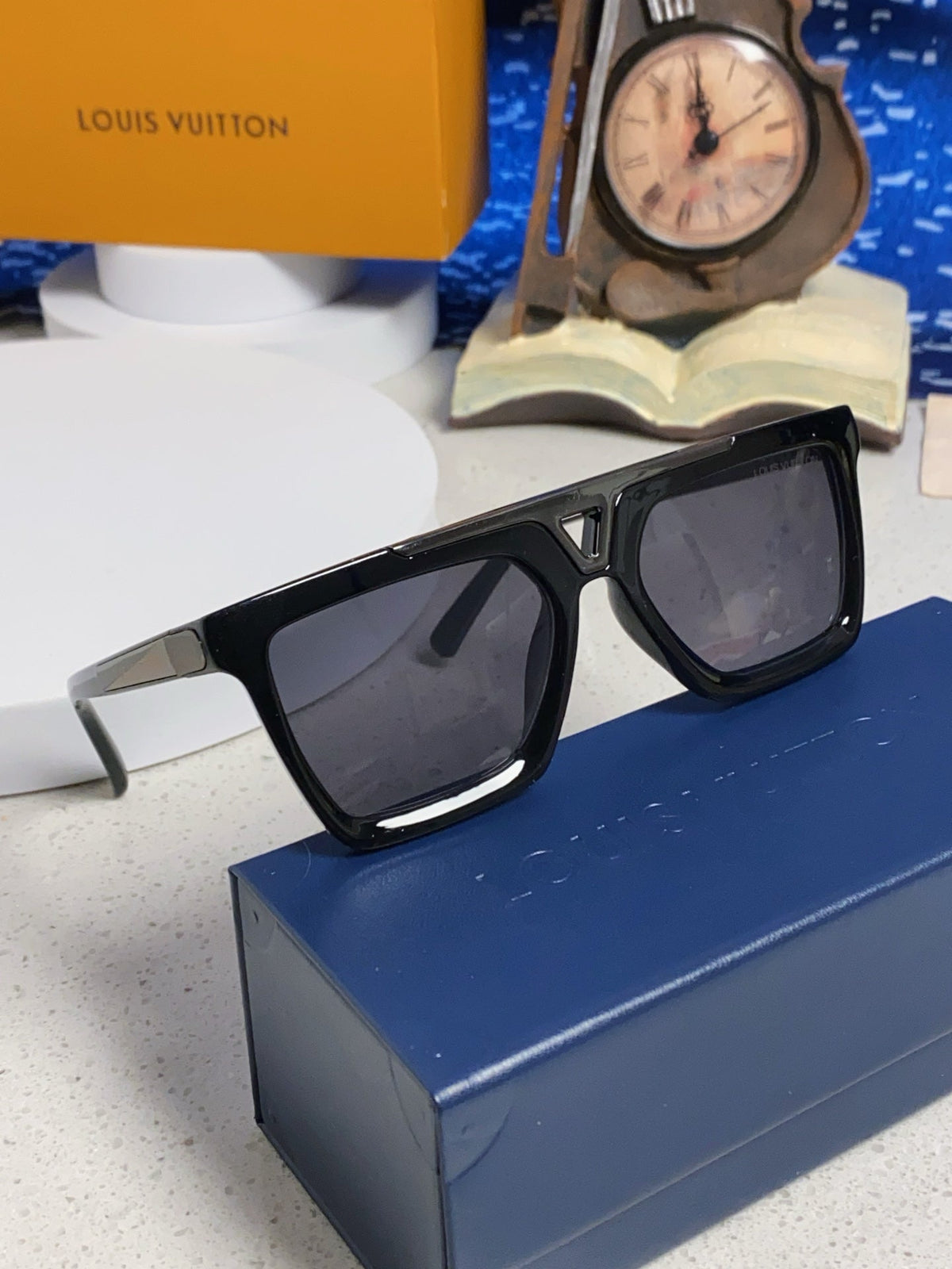 New Korean style personalized wide edge thick frame sunglasses