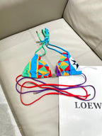 New Split Printed Swimsuit