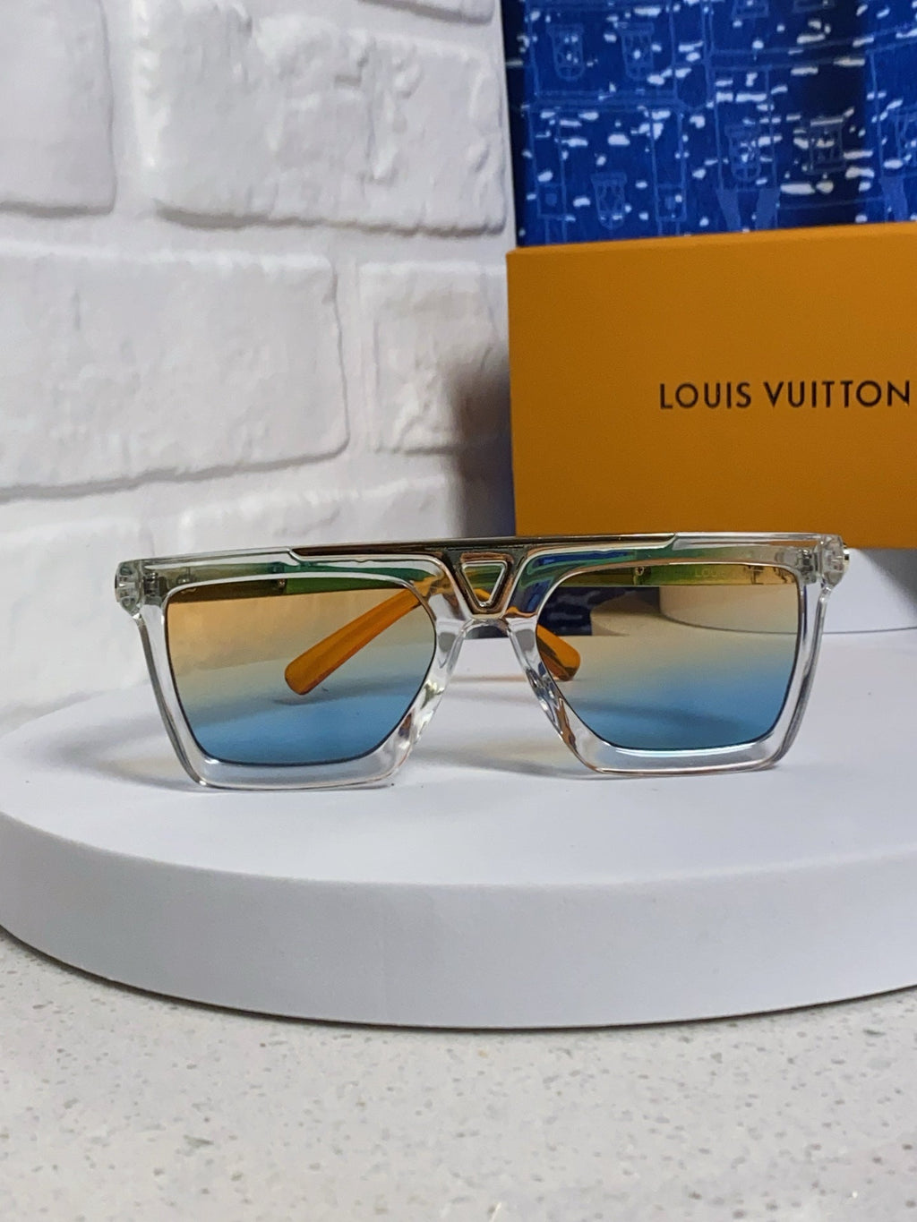 New Korean style personalized wide edge thick frame sunglasses
