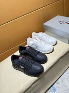 Silk calf leather shoes
