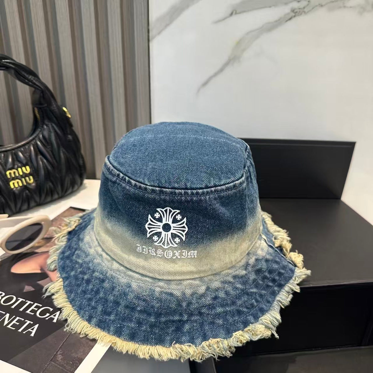 New denim fisherman hat