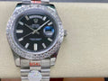Black - Silver 904L Steel - Automatic -40mm