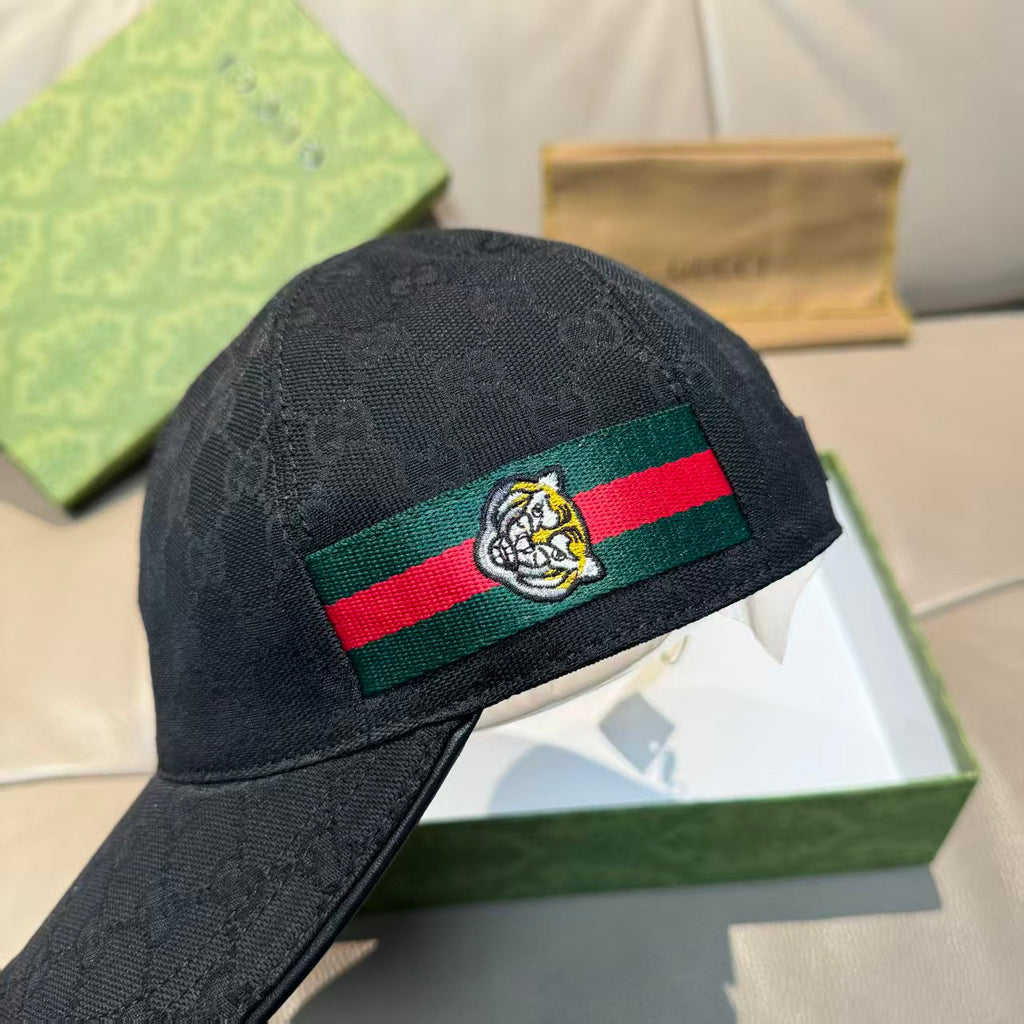 Tiger head woven baseball cap