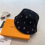 New double-sided embroidered fisherman hat