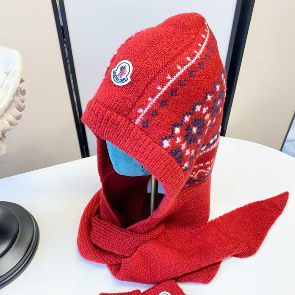 New Classic Scarf Hat Glove Set