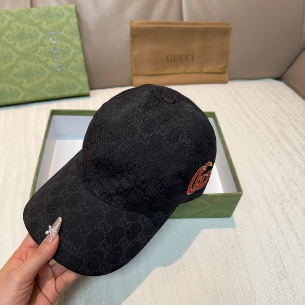 Embroidered baseball cap on the side