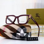 Checkered Frame Retro Glasses