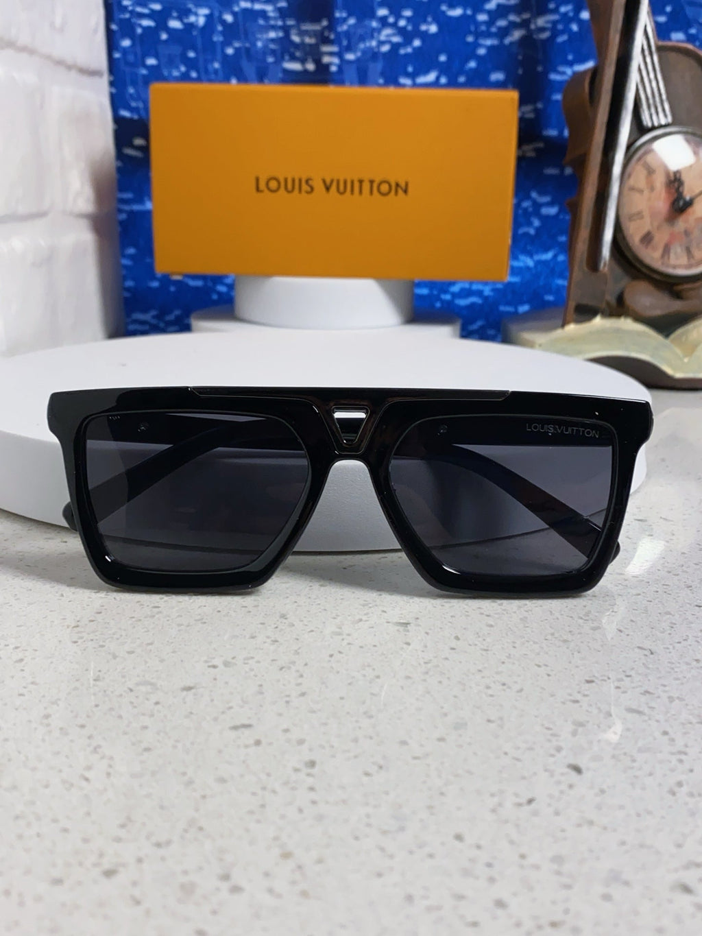 New Korean style personalized wide edge thick frame sunglasses