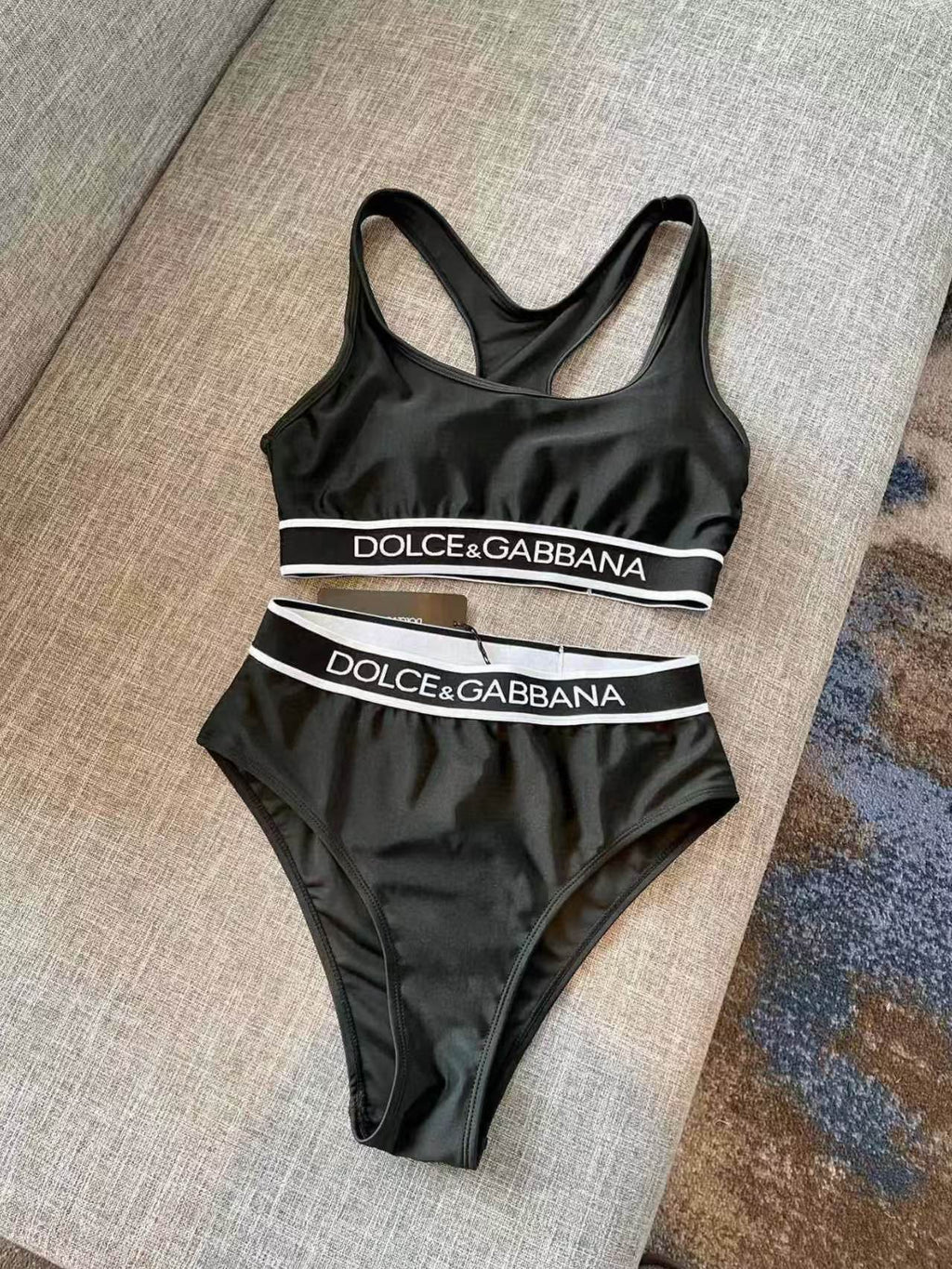 New letter woven swimsuit