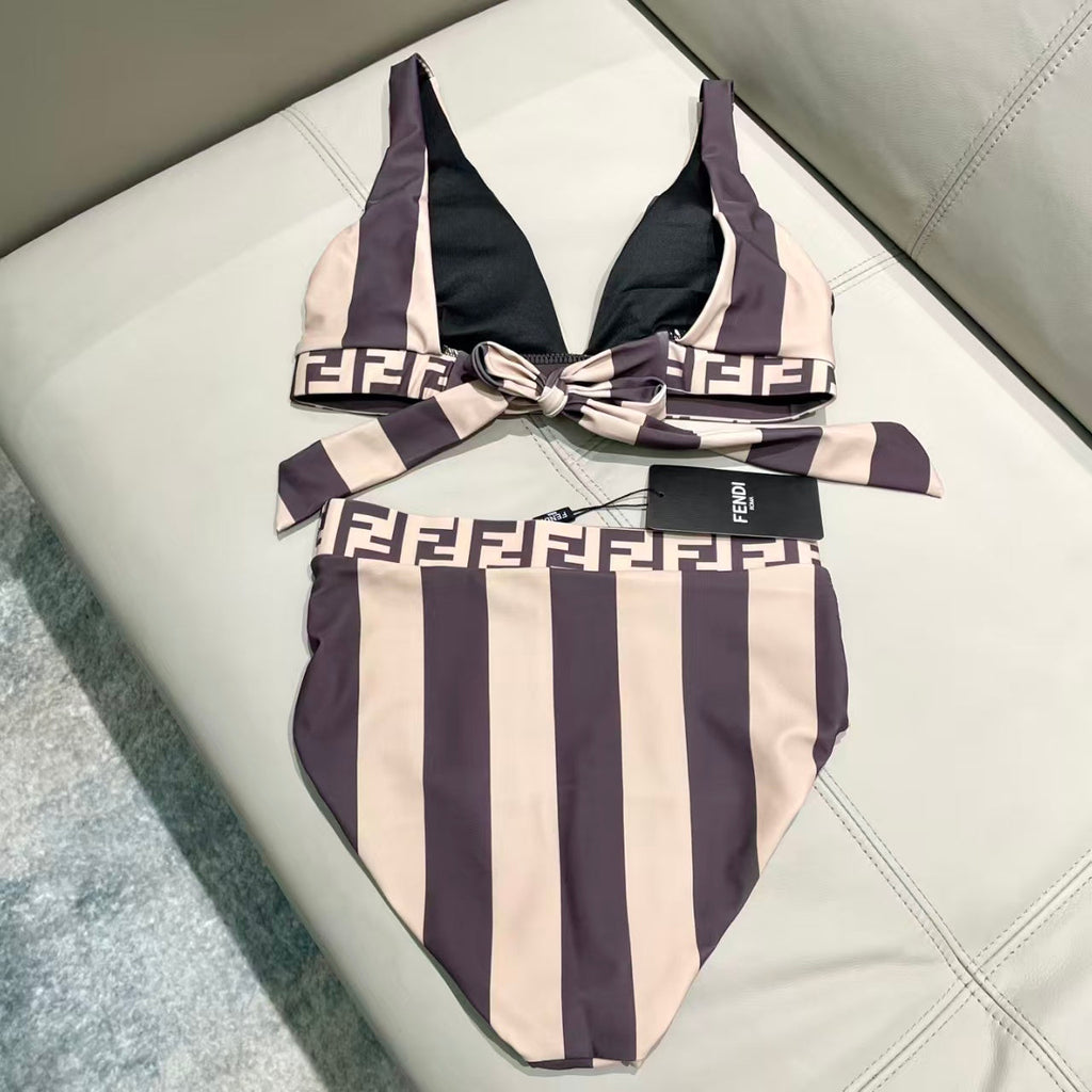 New striped swimsuit