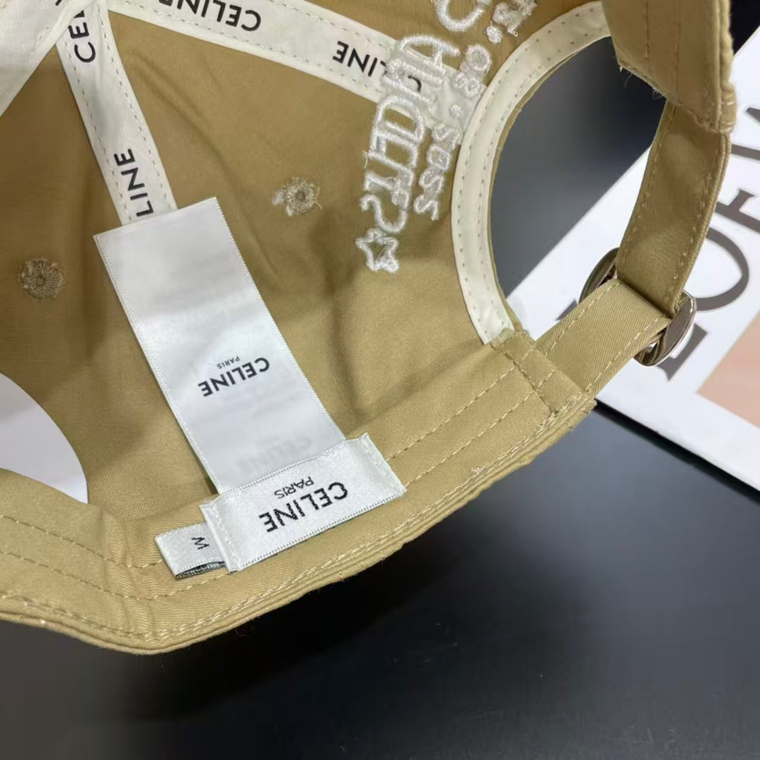 Embroidered letter baseball cap
