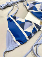 New Split Printed Swimsuit