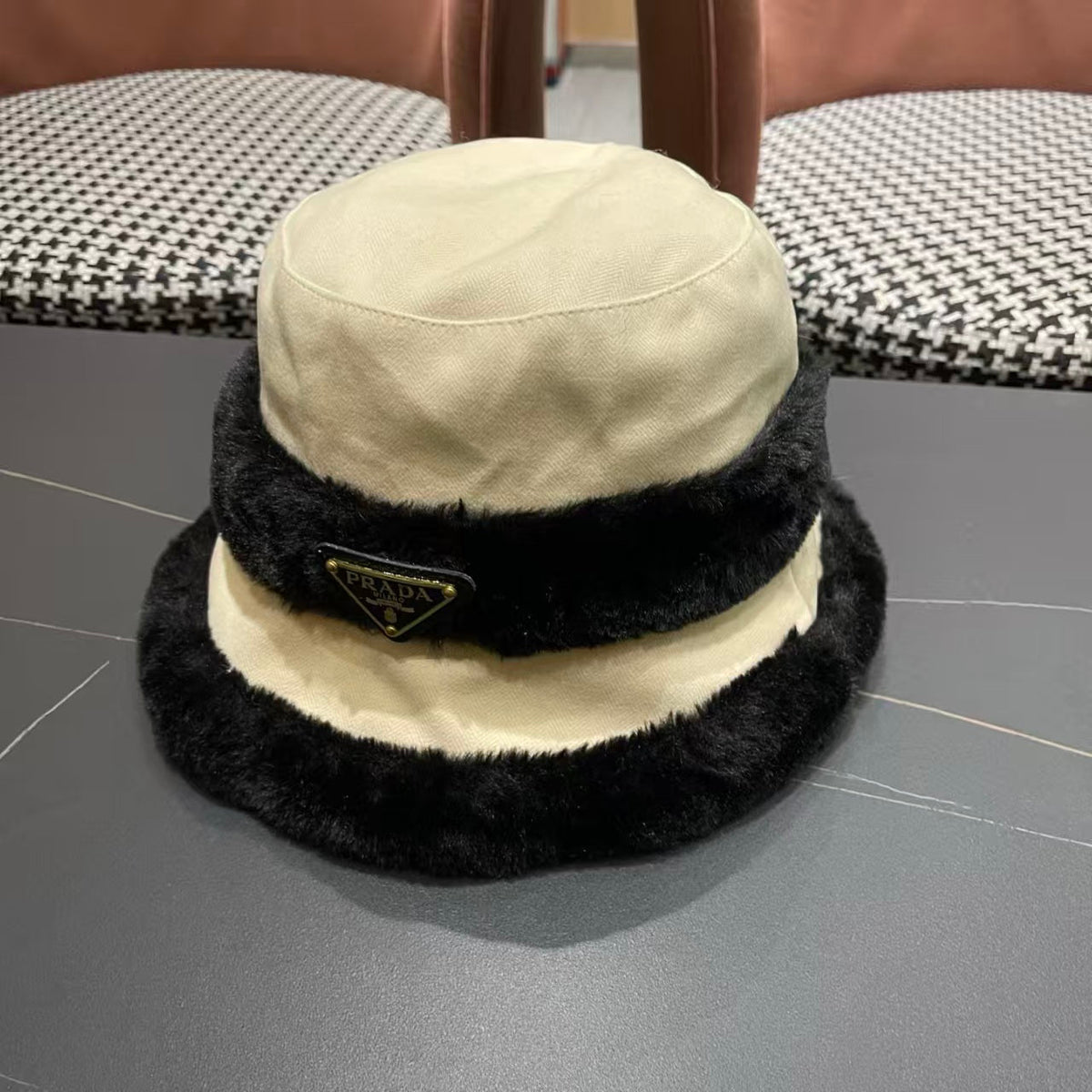New furry fisherman hat