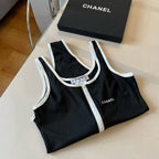 Hot selling zipper one-piece swimsuit
