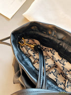Half round horizontal half moon bag