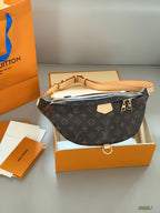 Horizontal vintage waist bag/chest bag
