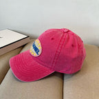 Explosive letter embroidered baseball cap