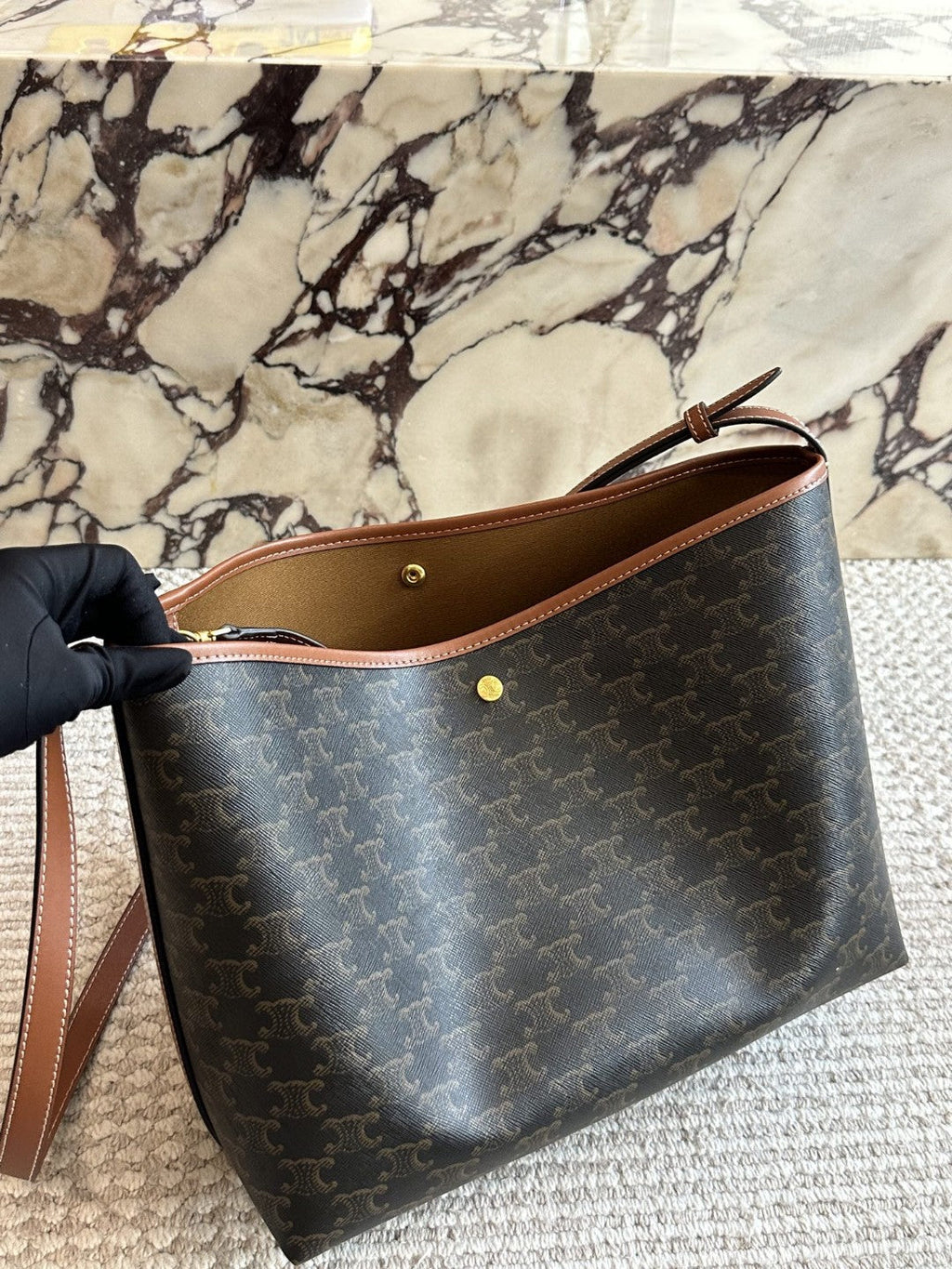 Square buckle cover mailman bag