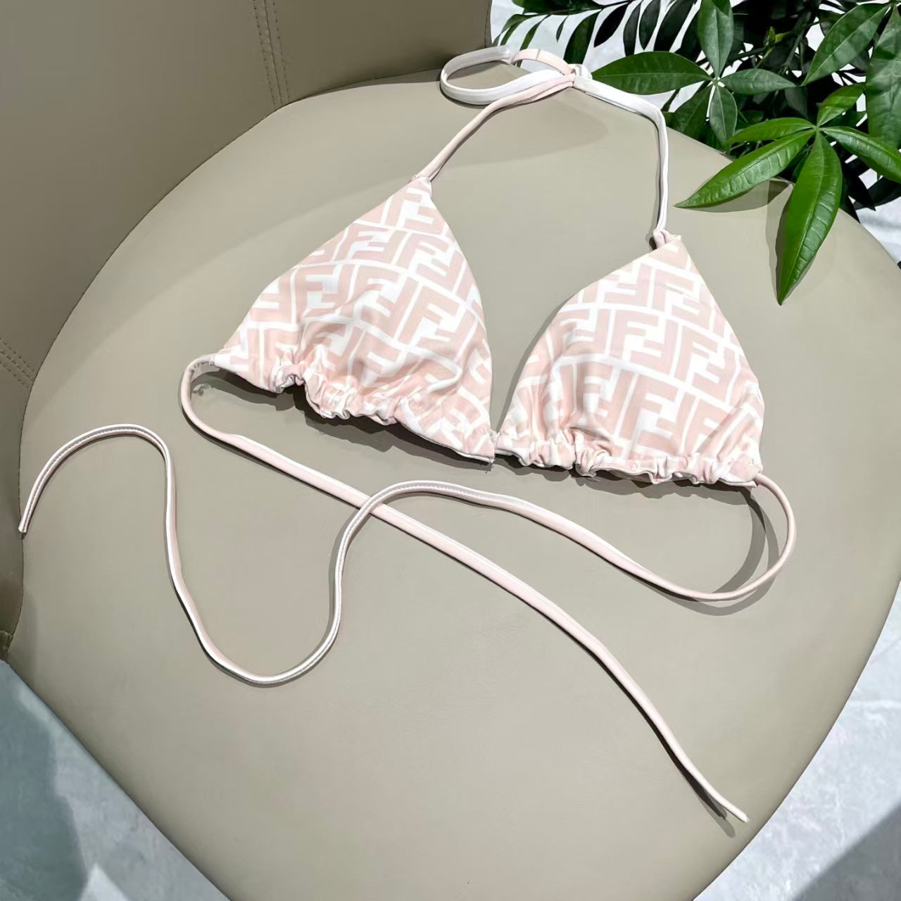 New printed split swimsuit