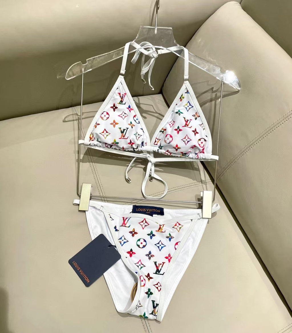 New printed letter swimsuit