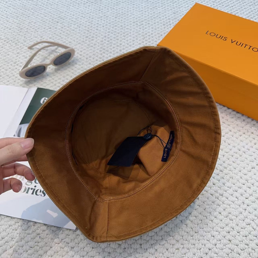 New double-sided embroidered fisherman hat