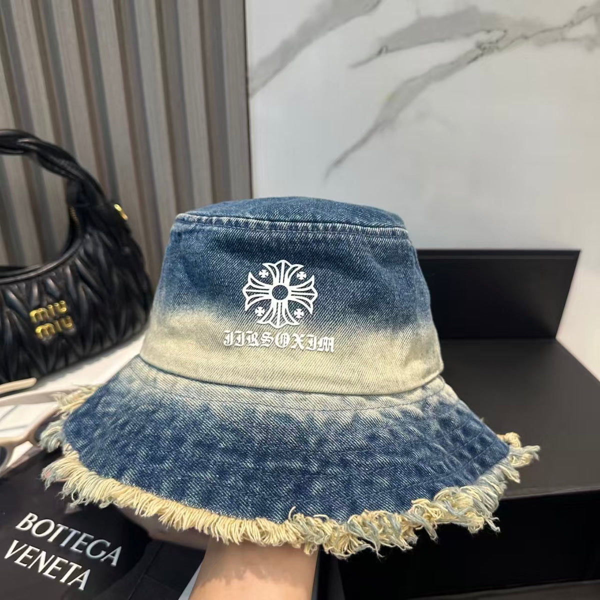 New denim fisherman hat
