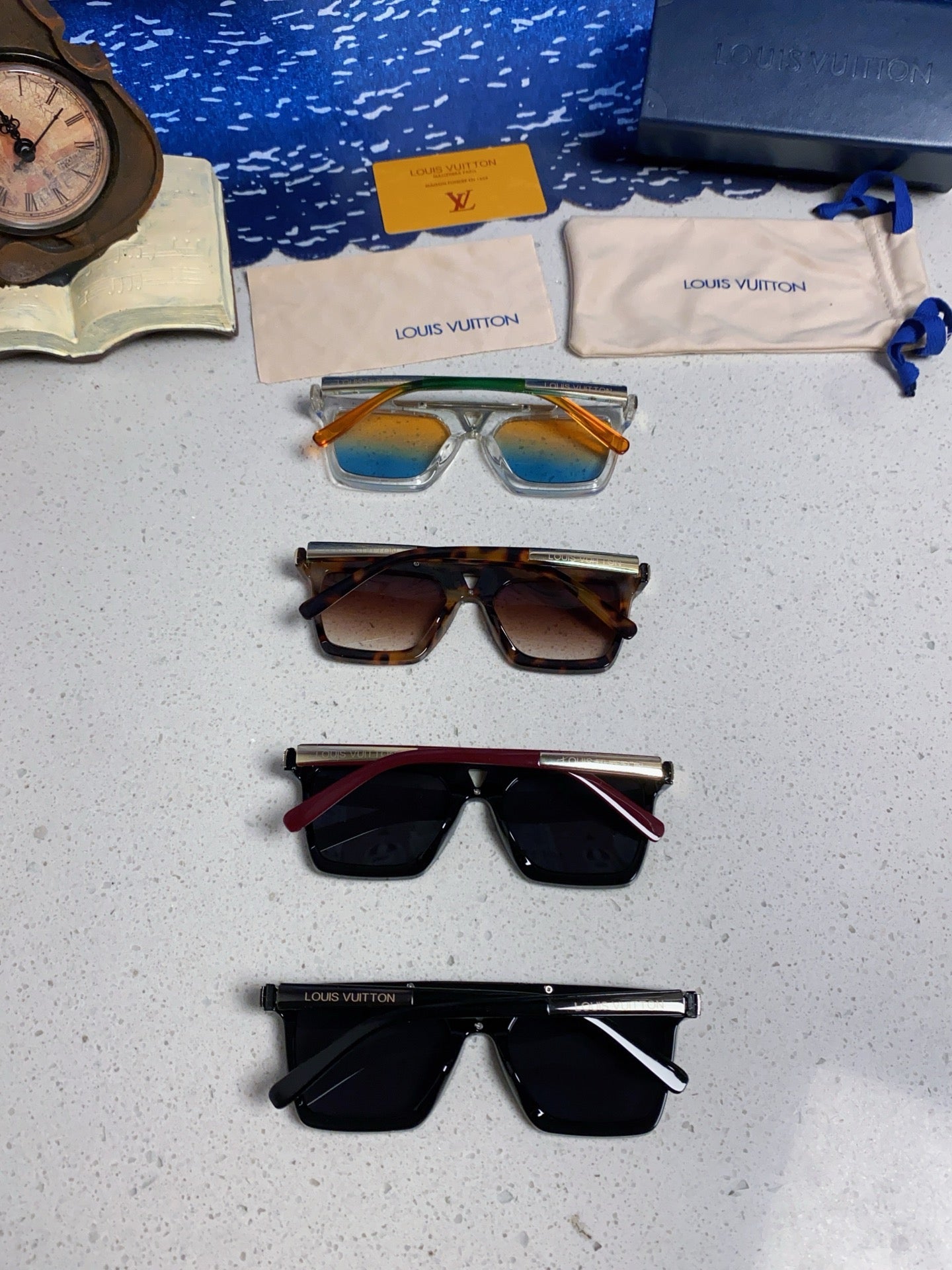 New Korean style personalized wide edge thick frame sunglasses