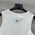 25 autumn and winter new product heart logo intarsia knitted vest