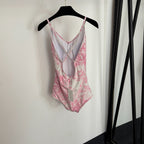 25 New Bikini Set, Animal Forest Print One-Piece Swimsuit + Beach Sun Skirt
