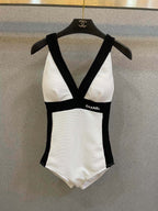25 Black and White One-piece Swimsuit