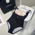 25 Ribbon Pink Chest One-piece Swimsuit