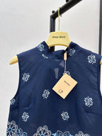 25ss Linen print vest