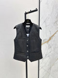 25fw leather vest