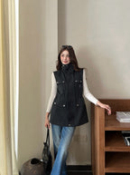 25fw embroidered vest