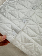 25fw new A-line rattan check cotton vest