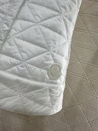 25fw new A-line rattan check cotton vest