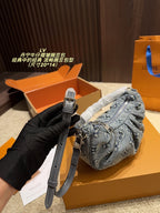 Cowboy pleated pea bag