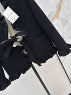 VALENTINO/26FW New Mixed-Color Ruffled Cardigan-Style Jacket 🖤