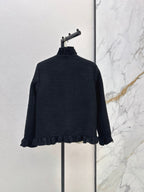 VALENTINO/26FW New Mixed-Color Ruffled Cardigan-Style Jacket 🖤